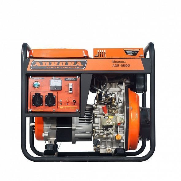 Генератор дизельный AURORA ADE 4500 D (230В, макс.3,5кВт, ном.3кВт, 14,5л, электростартер)