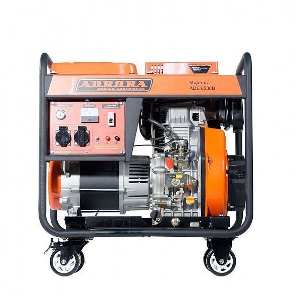Генератор дизельный AURORA ADE 6500 D (230В, макс.5,5кВт, ном.5кВт, 14,5л, электростартер)